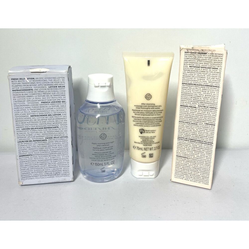 Shiseido WASO Fresh Jelly Lotion & Soft Cushy Polisher FS Discontinued NIB - Picture 3 of 3